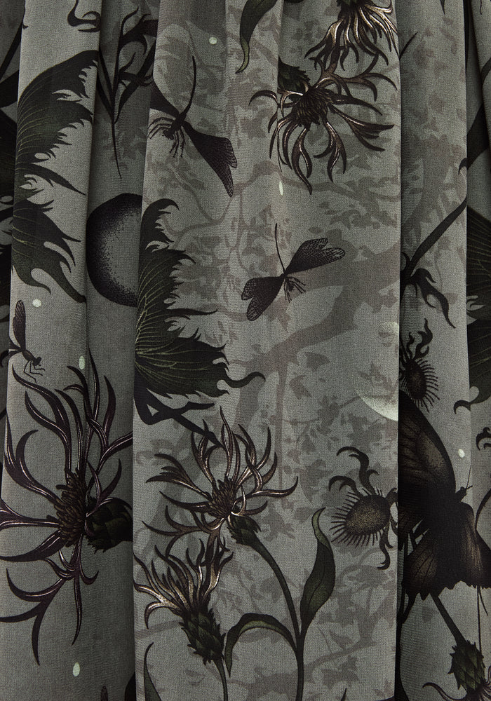 Vestido Mini con estampado floral de hadas