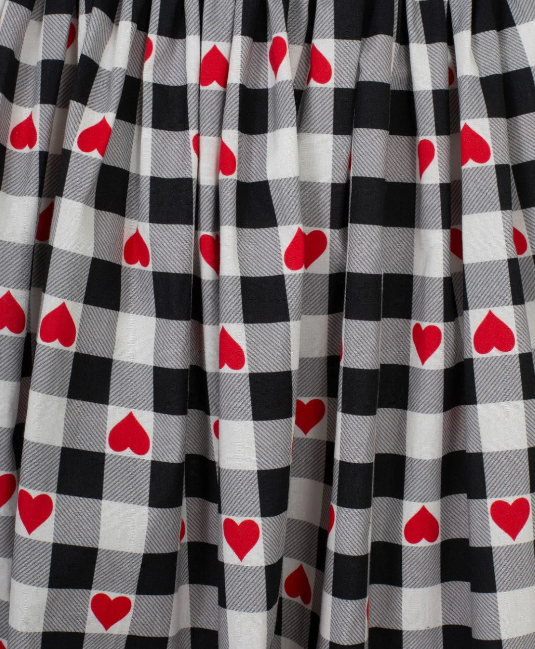 Falda con estampado de corazones