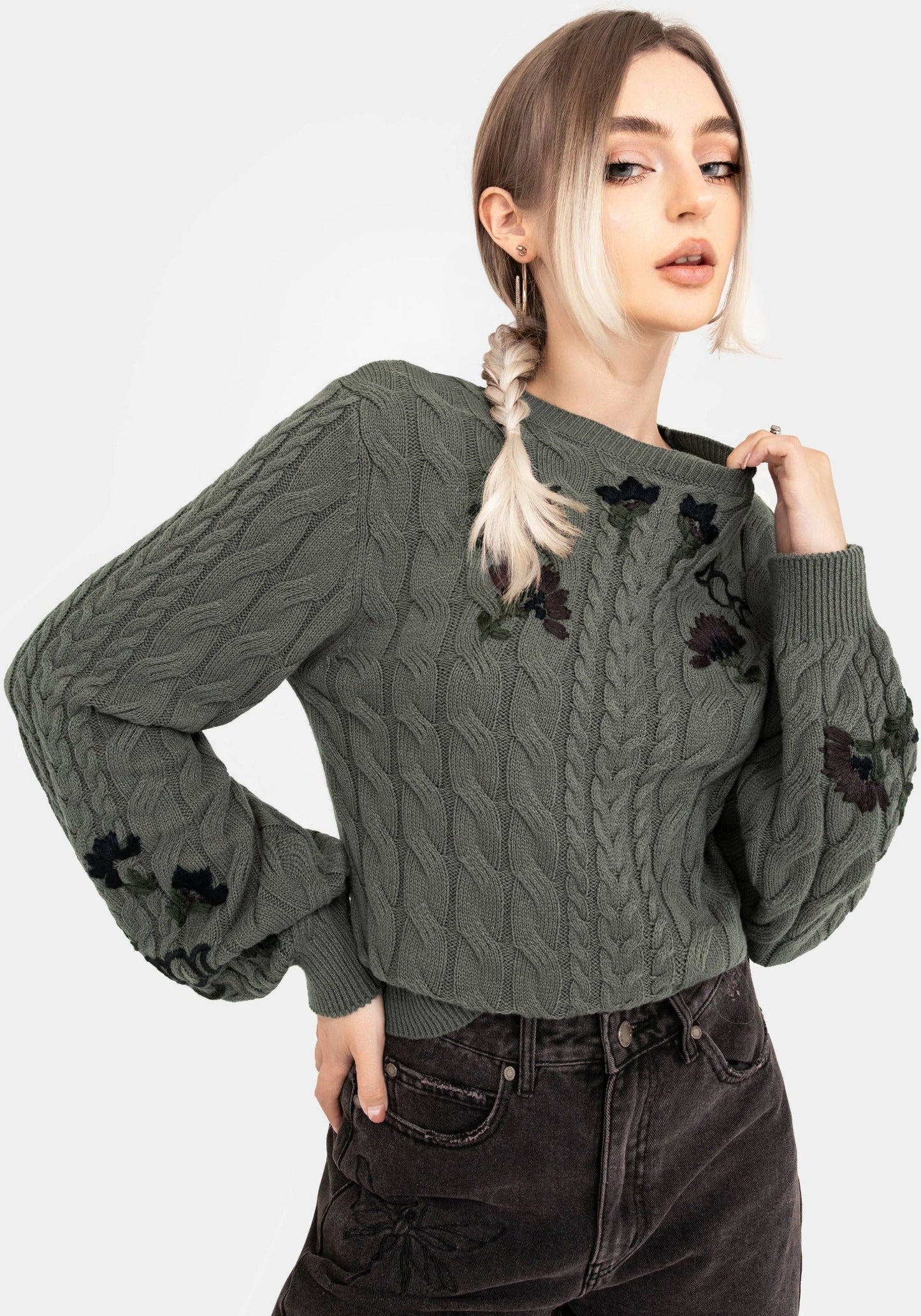 Jersey Clara de Flores Bordadas