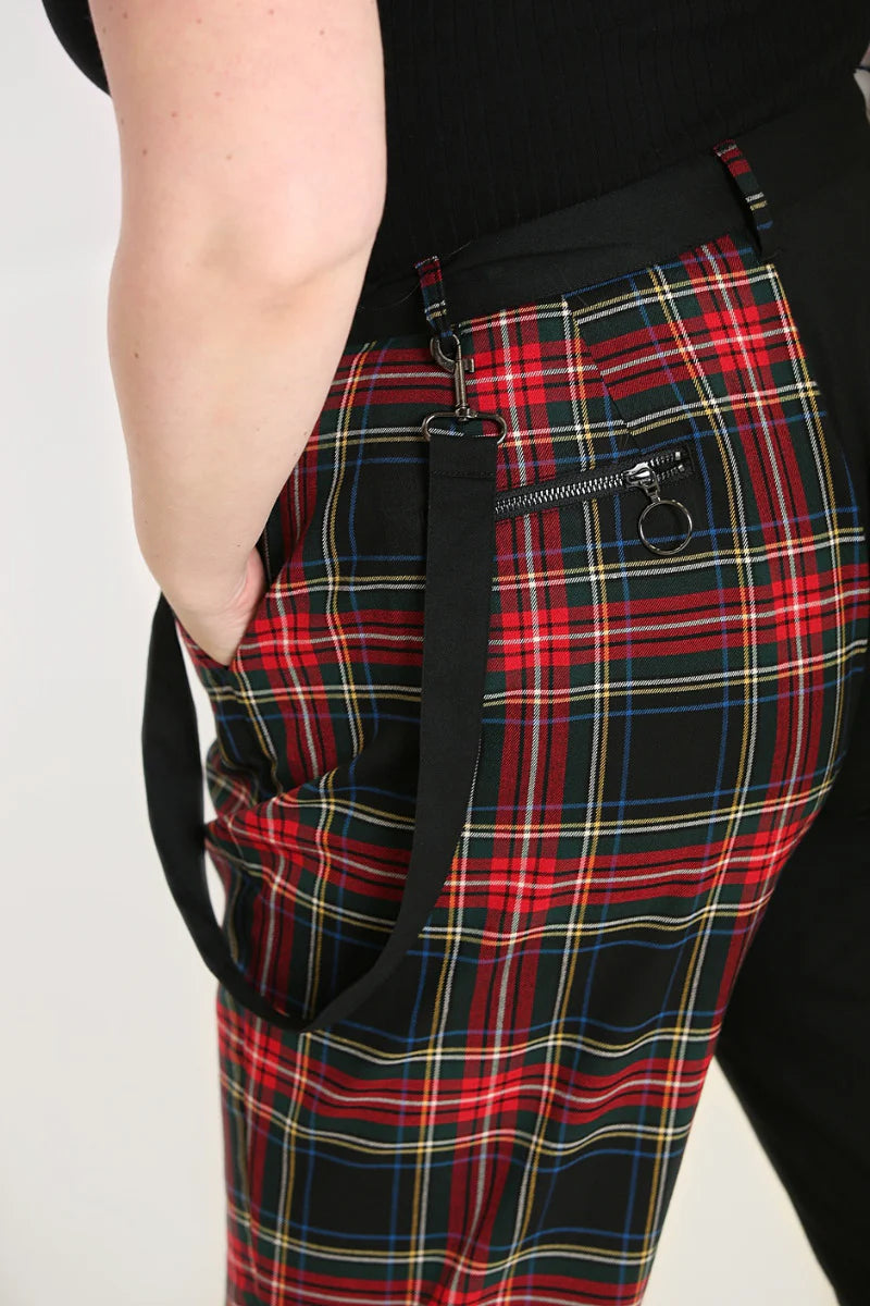 Pantalones tipo tartán