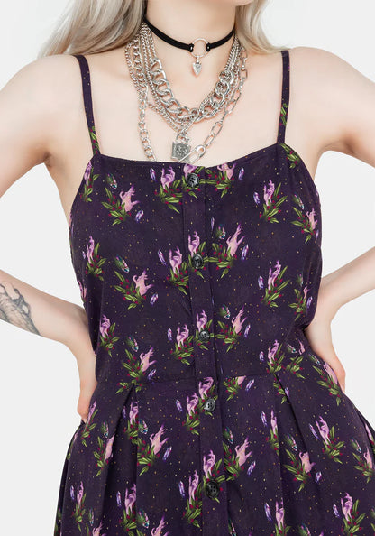 Vestido Mini con Estampado de Cristales