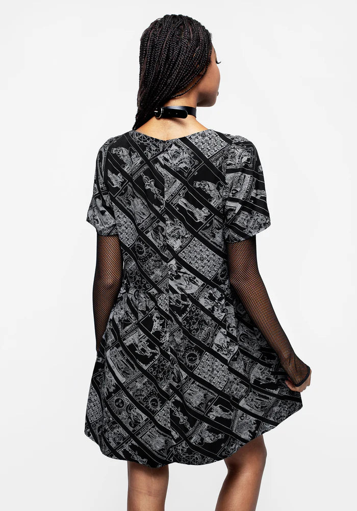 Vestido Mini  de Cartas de Tarot