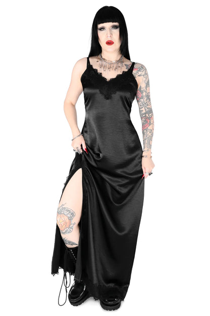 Vestido Seda Oscura