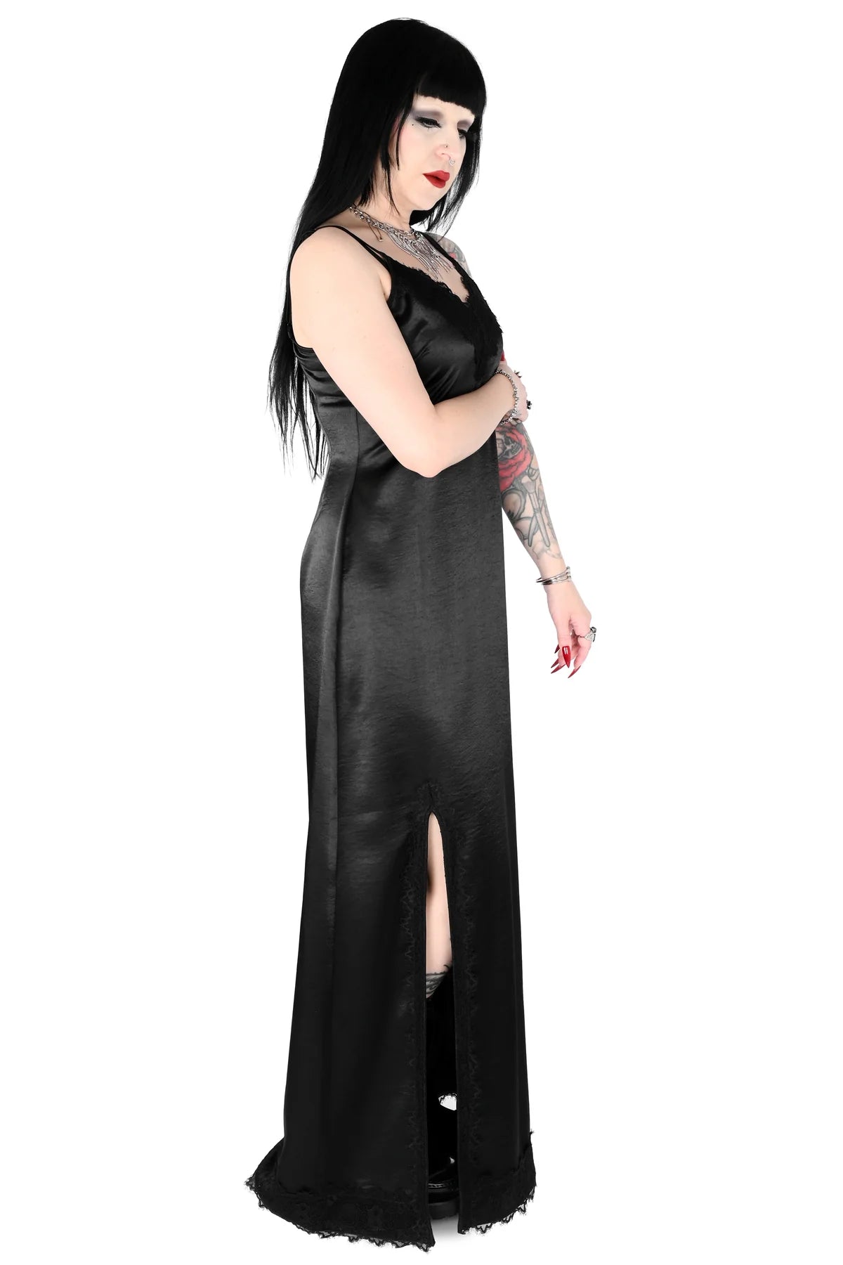 Vestido Seda Oscura