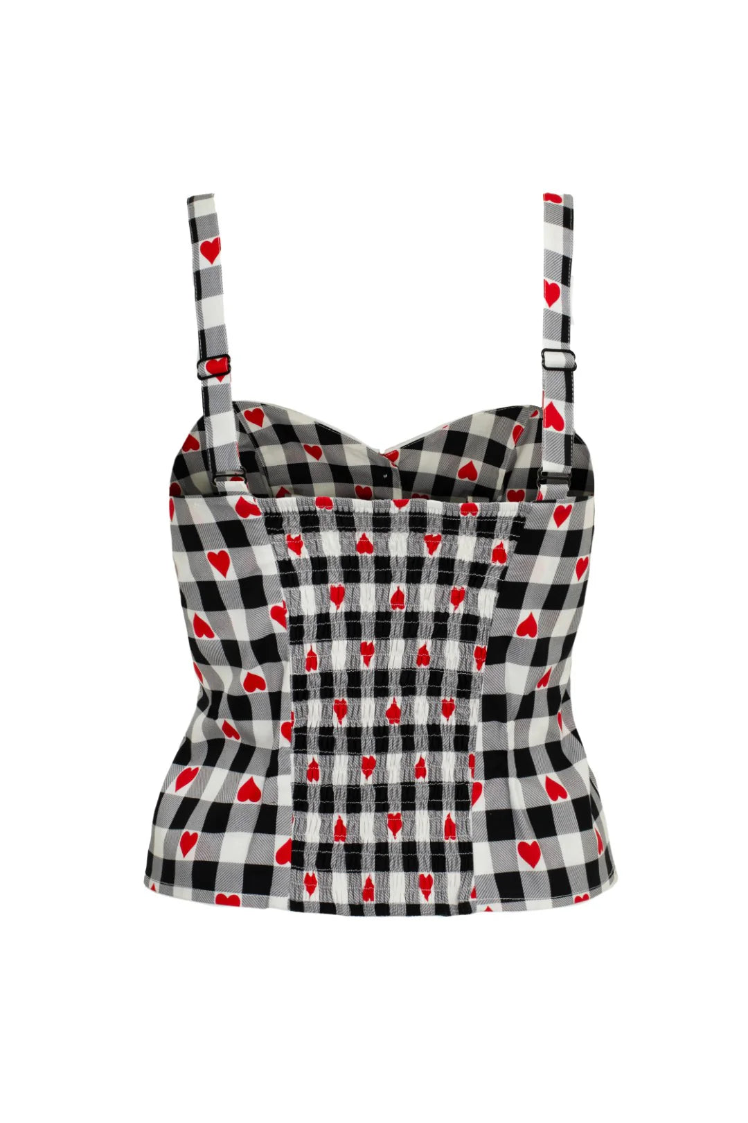 Top con estampado de corazones