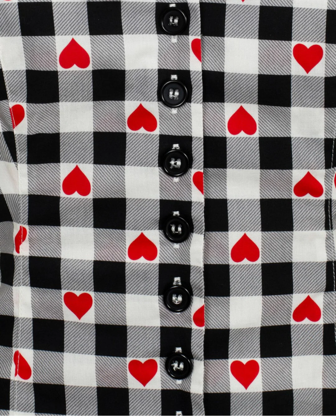 Top con estampado de corazones
