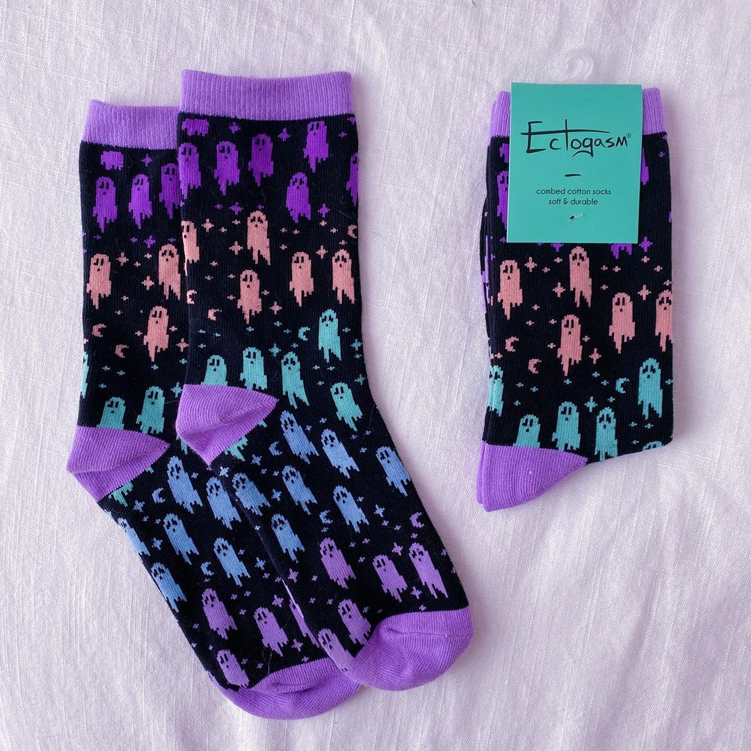 Calcetines con Fantasmas Arcoíris