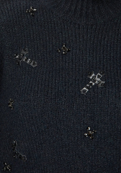 Jersey Corto con Detalles de Cruces