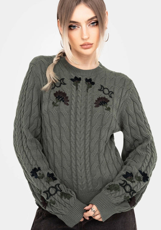Jersey Clara de Flores Bordadas