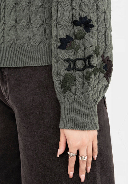 Jersey Clara de Flores Bordadas