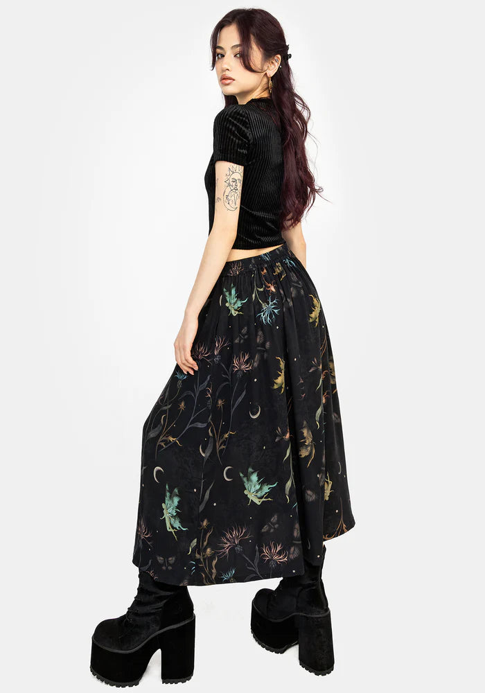 Falda Midi con estampado floral