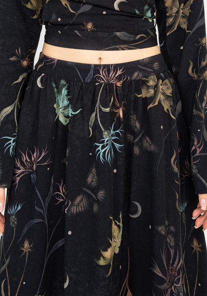 Falda Midi con estampado floral
