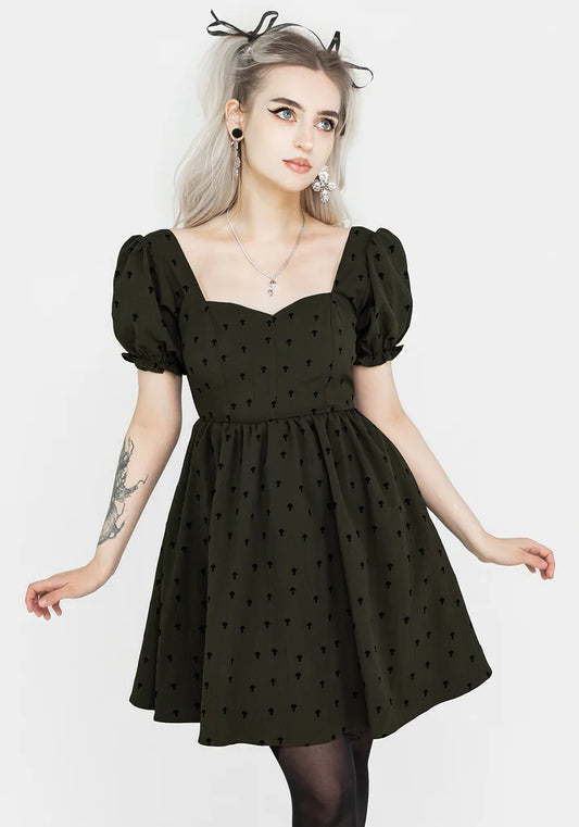 Vestido Mini con Diseño de Setas
