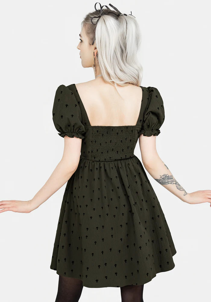 Vestido Mini con Diseño de Setas