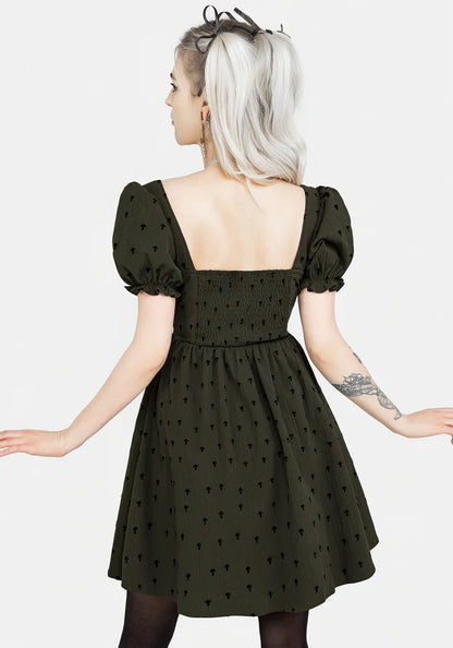 Vestido Mini con Diseño de Setas