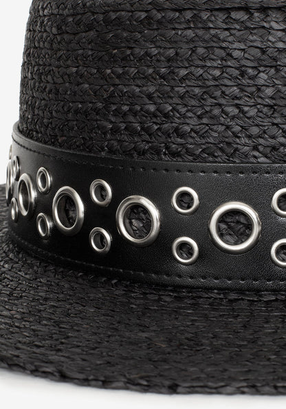 Sombrero para el sol con cinturón y ojales