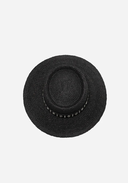 Sombrero para el sol con cinturón y ojales