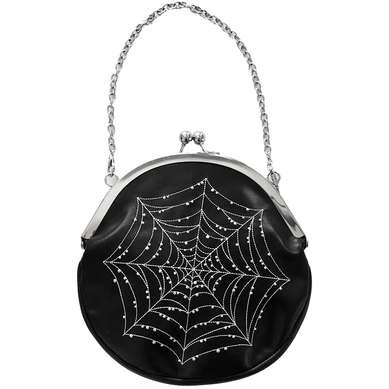 Bolso de Mano Spiderweb - Negro