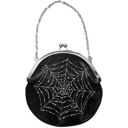 Bolso de Mano Spiderweb - Negro