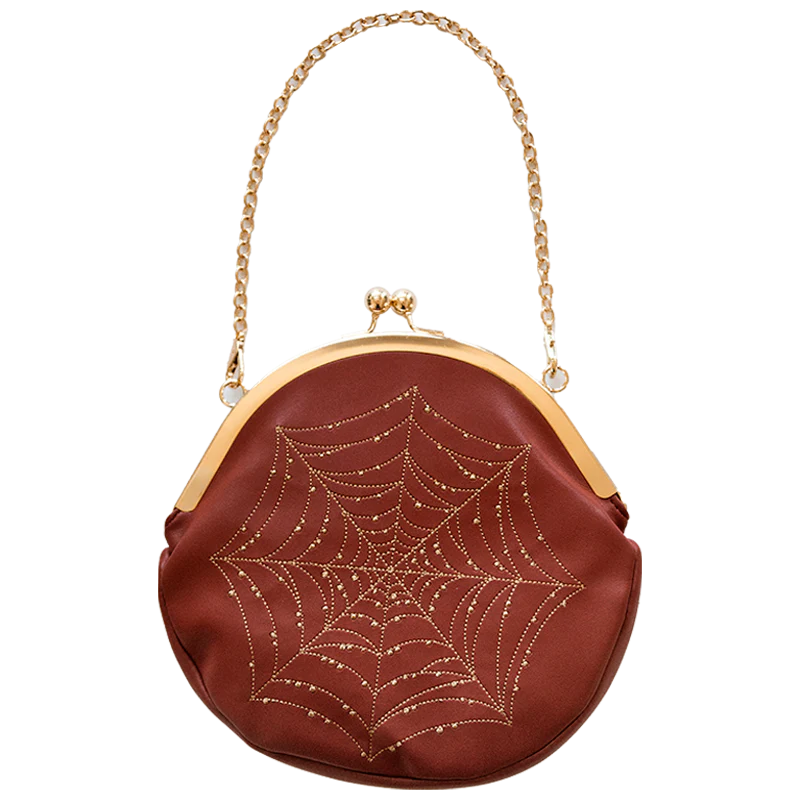 Bolso de Mano Spiderweb - Coñac