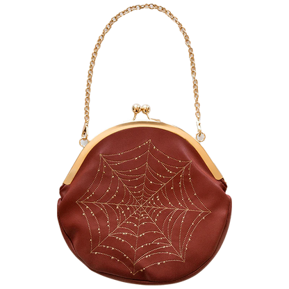 Bolso de Mano Spiderweb - Coñac
