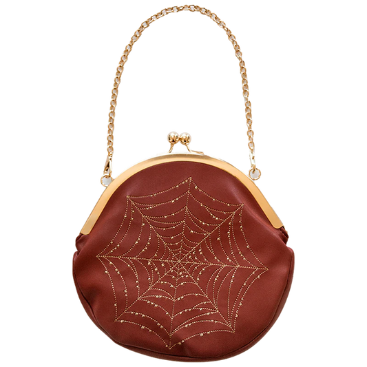 Bolso de Mano Spiderweb - Coñac